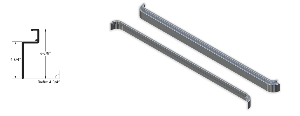 Carril Supoerior de Aluminio