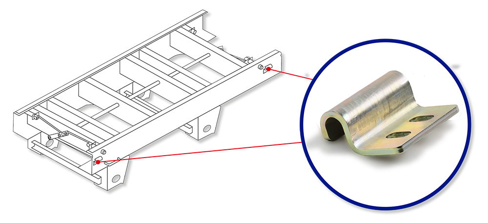 Clip para Riel de Suspensión 1 1/2