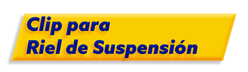 Logo Clip para Riel de Suspensión