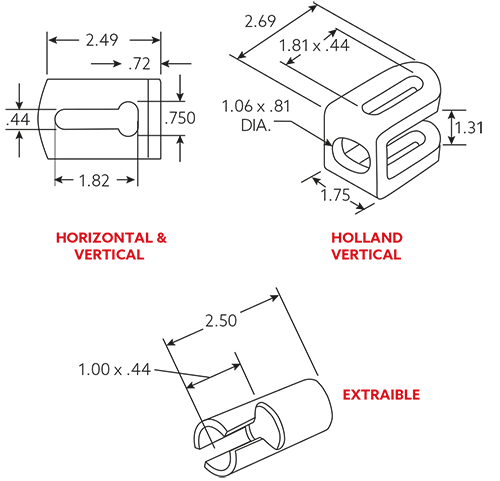 Dimensiones Manivelas Plegables