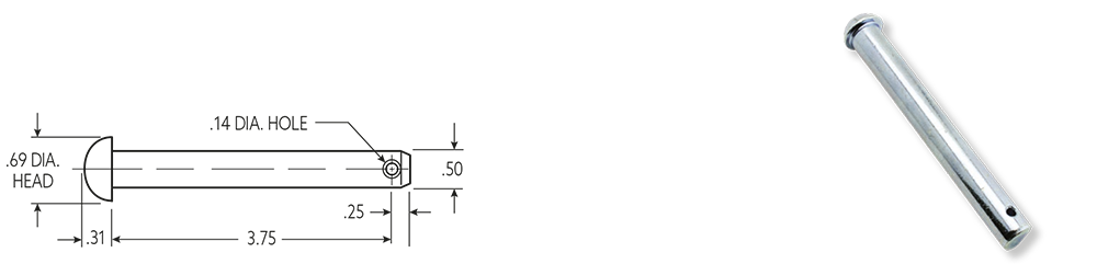 Pasador de Bisagra Estilo Dorsey