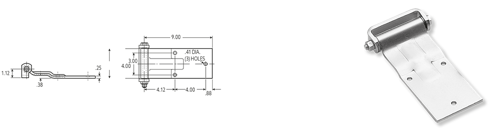 Bisagra a Tope Enrasada