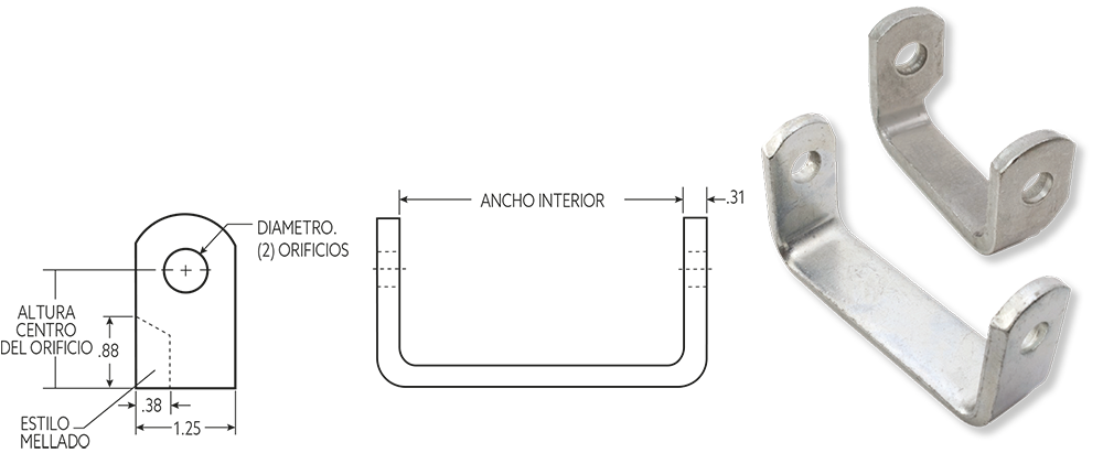 Bisagra a Tope Miller de 9